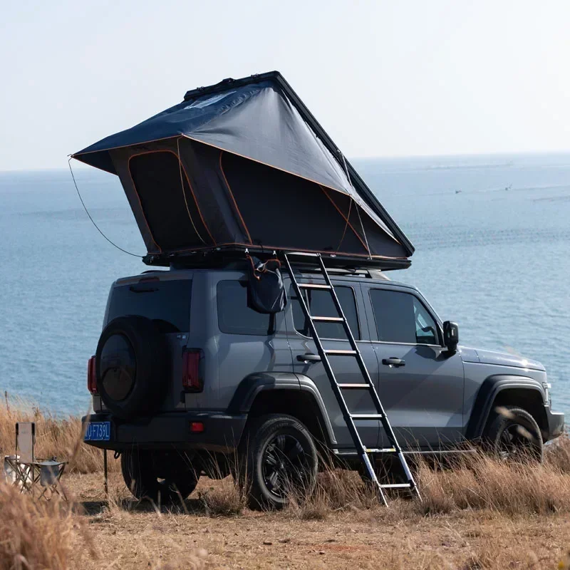 Fully automatic roof tent, triangular aluminum alloy SUV, tank 300, sunroof in and out seconds, car roof camping