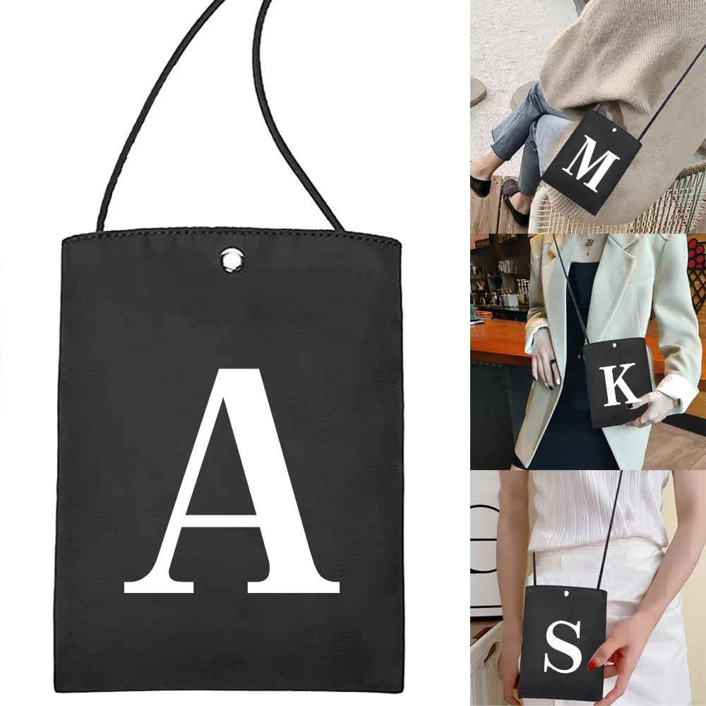 Mobile Phone Bag Fashion Shoulder Phone Pack White Series Portable Women Crossbody Bags Simple Earphones Storage Wallet
