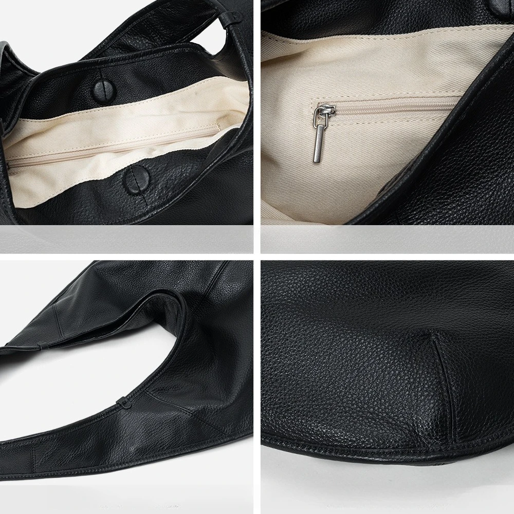 Motingsome 60 سنتيمتر حقيبة كبيرة الحجم جلد طبيعي لينة حقيبة يد امرأة حقيبة كتف جلد البقر الطبيعي السرج حقائب واسعة حقائب اليد 2026 جديد