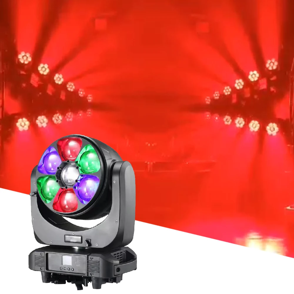 

NEW 7X60W RGBW 4IN1 Zoom Bee Eye Moving Head Light Dyeing Beam DMX512 21/23/35/42/49/51/56CH DJ Disco Stage Wedding Party Bar