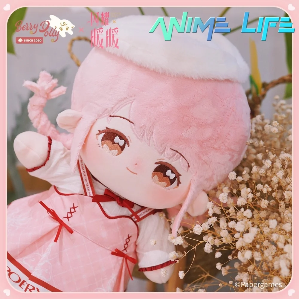 ตุ๊กตา Nikki ขนาด 40 ซม. ของเล่นตุ๊กตาผ้าพลัฌจากเกม Shining ตัวตุ๊กตาทำจากผ้าเนื้อนุ่ม พร้อมกระโปรงและชุดคอสเพลย์ตัวละครการ์ตูนแท้ ของขวัญสำหรับแฟนคลับ