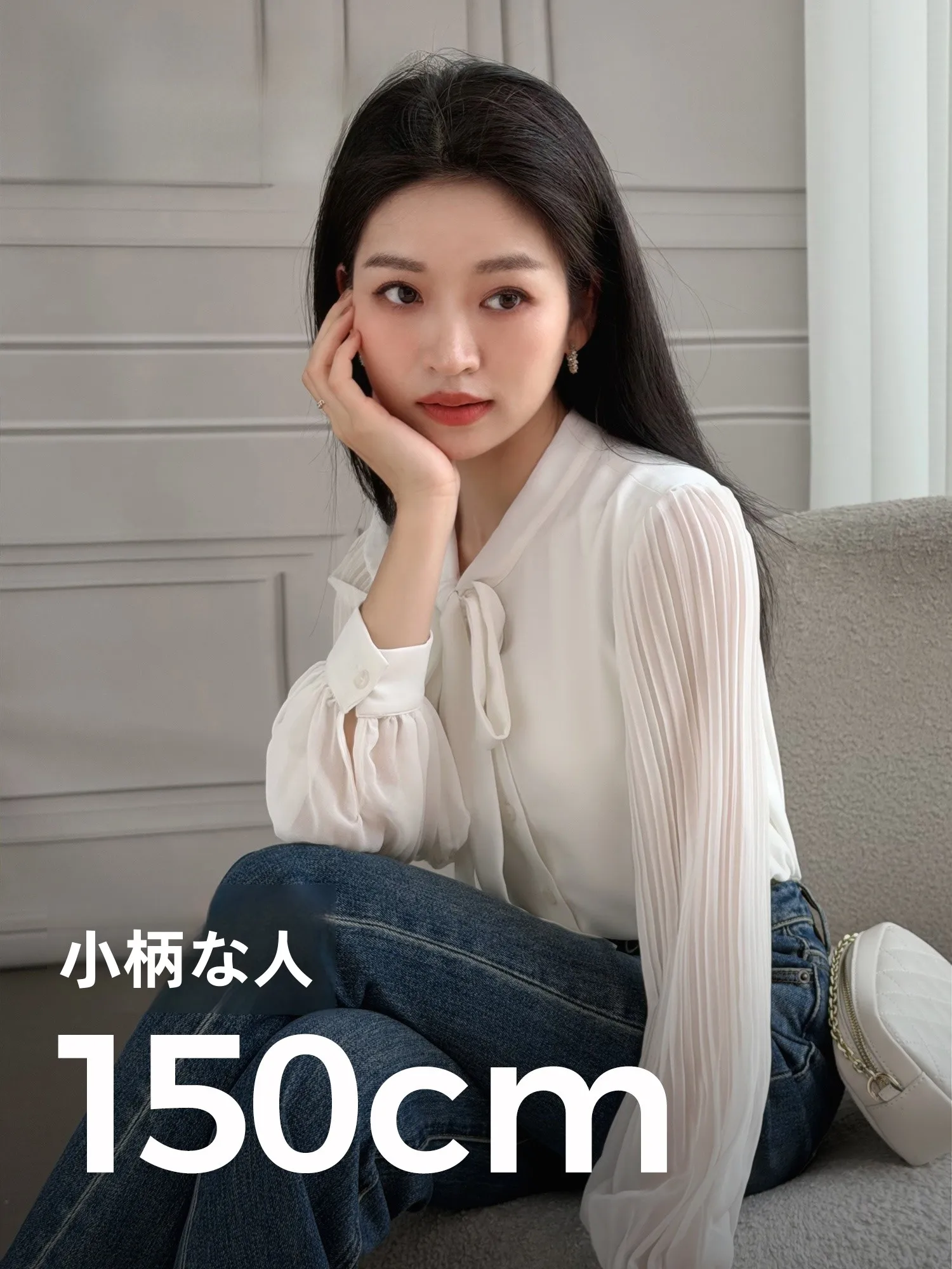 

Chic White Shirt Bow Tie Women's Style Spring 2026 Breathable Polyester Long Sleeve Casual Fit Fashionable Top