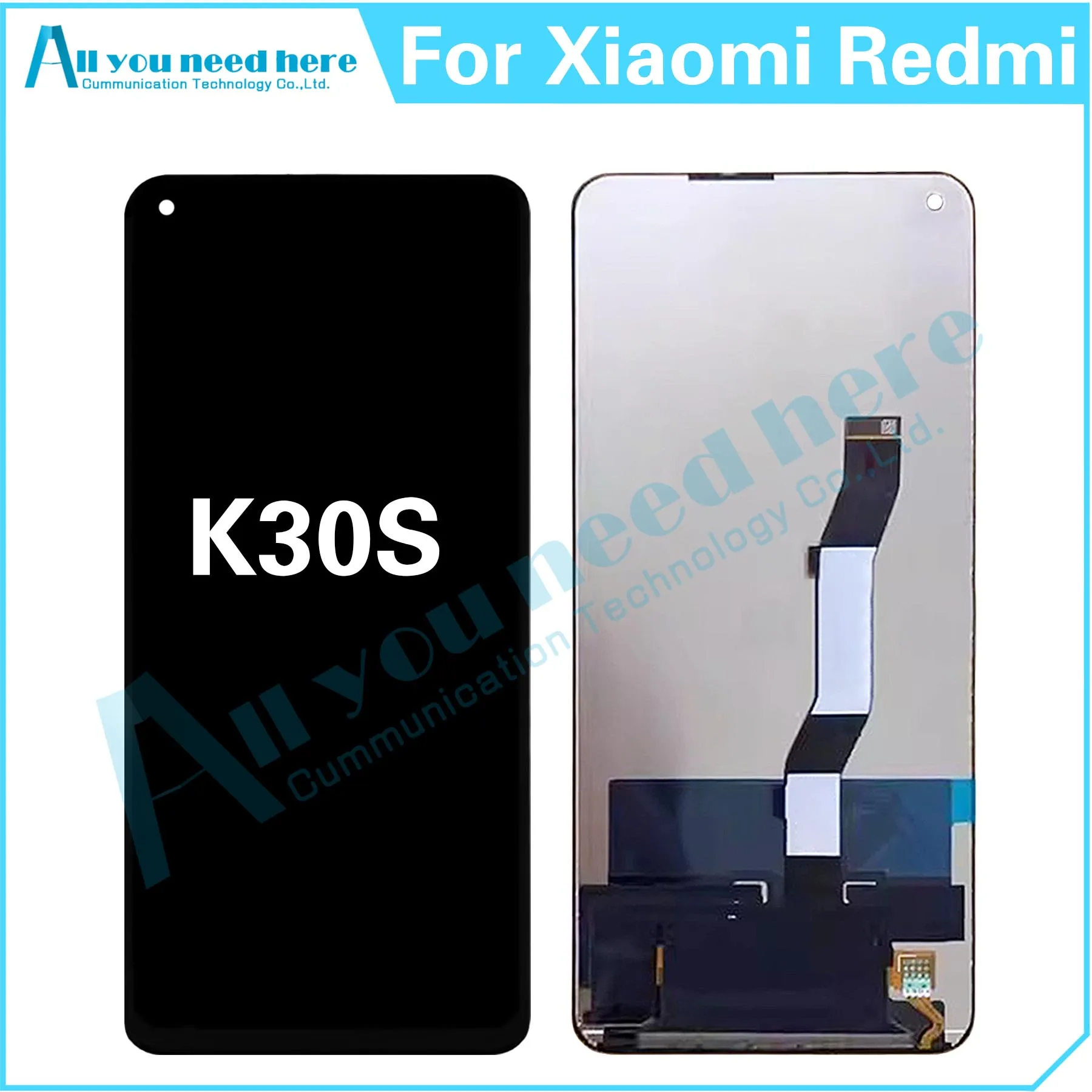 100% Test For Xiaomi Redmi K30S LCD Display Touch Screen Digitizer Assembly Repair Parts Replacement