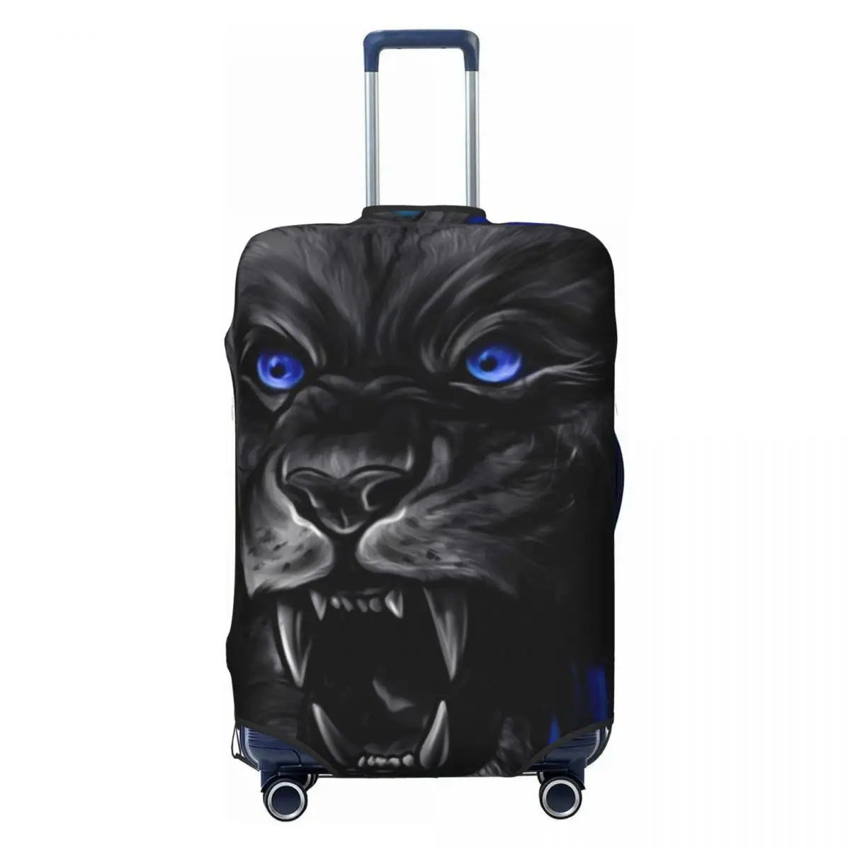 Oil Hand Painting Suitcase Cover Animal Lion Head Travel Protector Holiday Useful Luggage Accesories