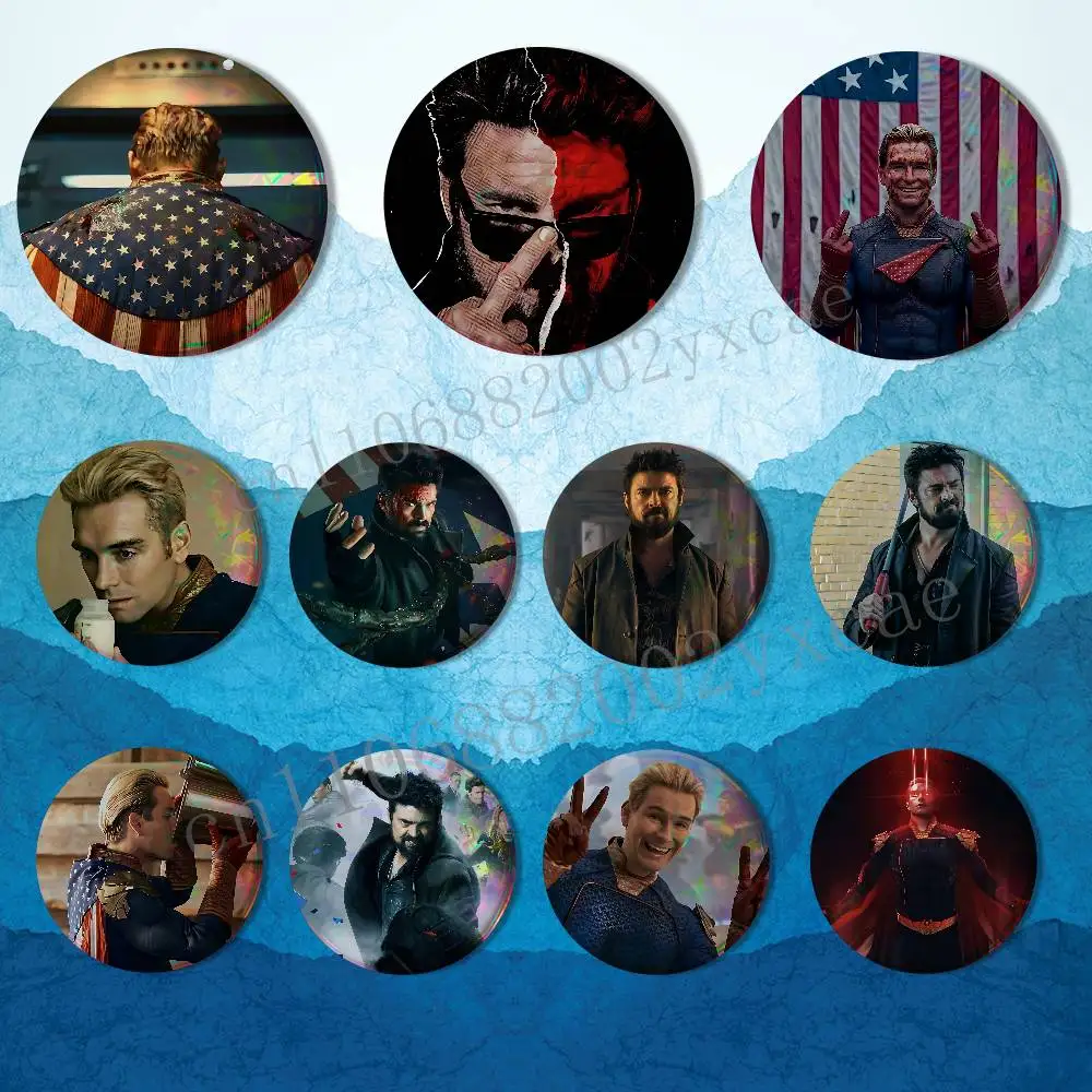 Billy Butcher movie Homelander The Boys Creative Round Badge Button Pin Bag Decor Fans Collection Friends Gift Brooch
