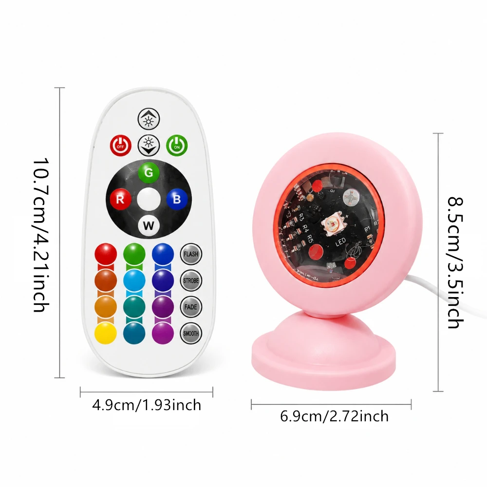 16-Color Mini USB Sunset Projector Ambient Light for Home Decor Living Room Photography Selfie Fill Light Christmas Gift