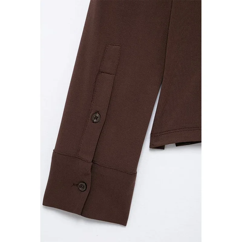 New Fashion Solid Color Mid Waist Midi Skirts Sets For Women 2 Pieces Shirts Tops Women's Suit Two Piece Set Women Outfit