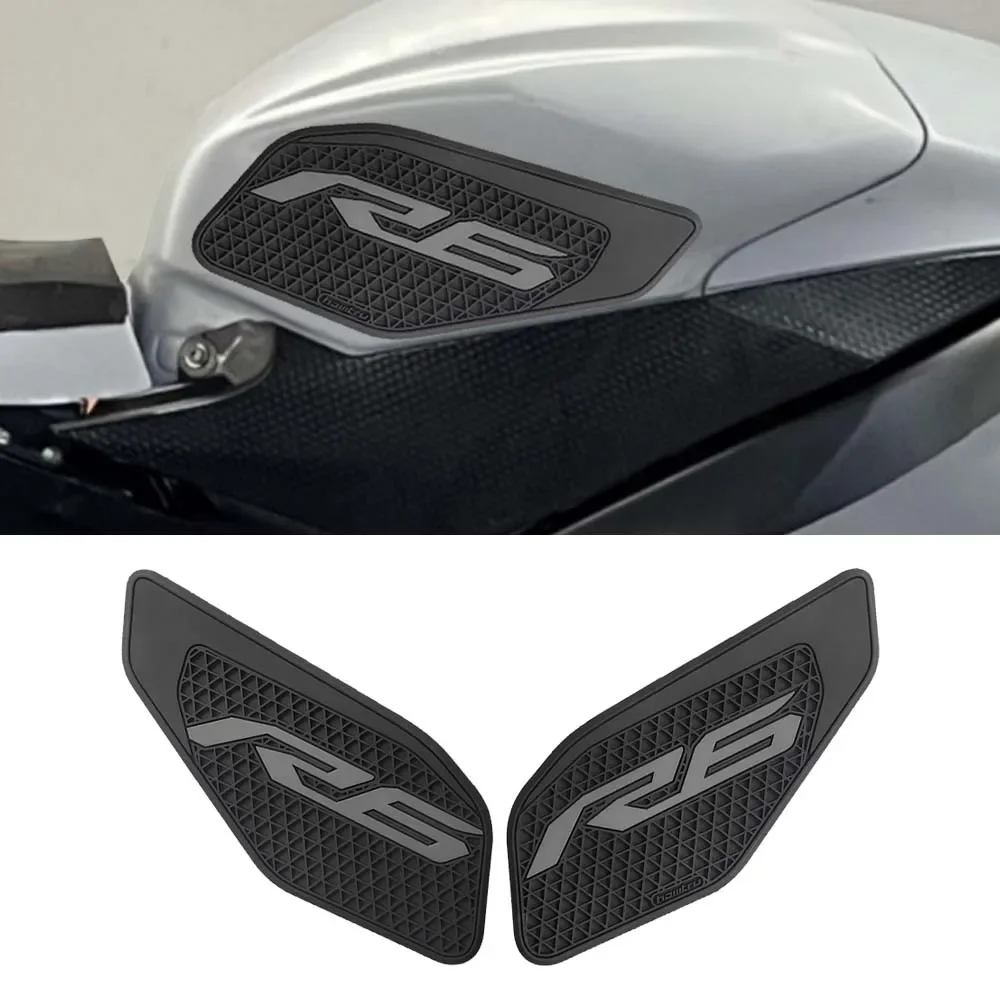 

Motorcycle Tank Traction Pad Anti Slip Sticker Side Grip Protector Accessories For YZF R6 2008-2016