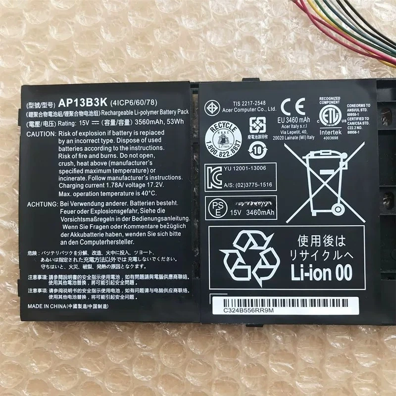.。for Acer V5-452G/552G V5-473 AP13B3K AP13B8K Battery.。