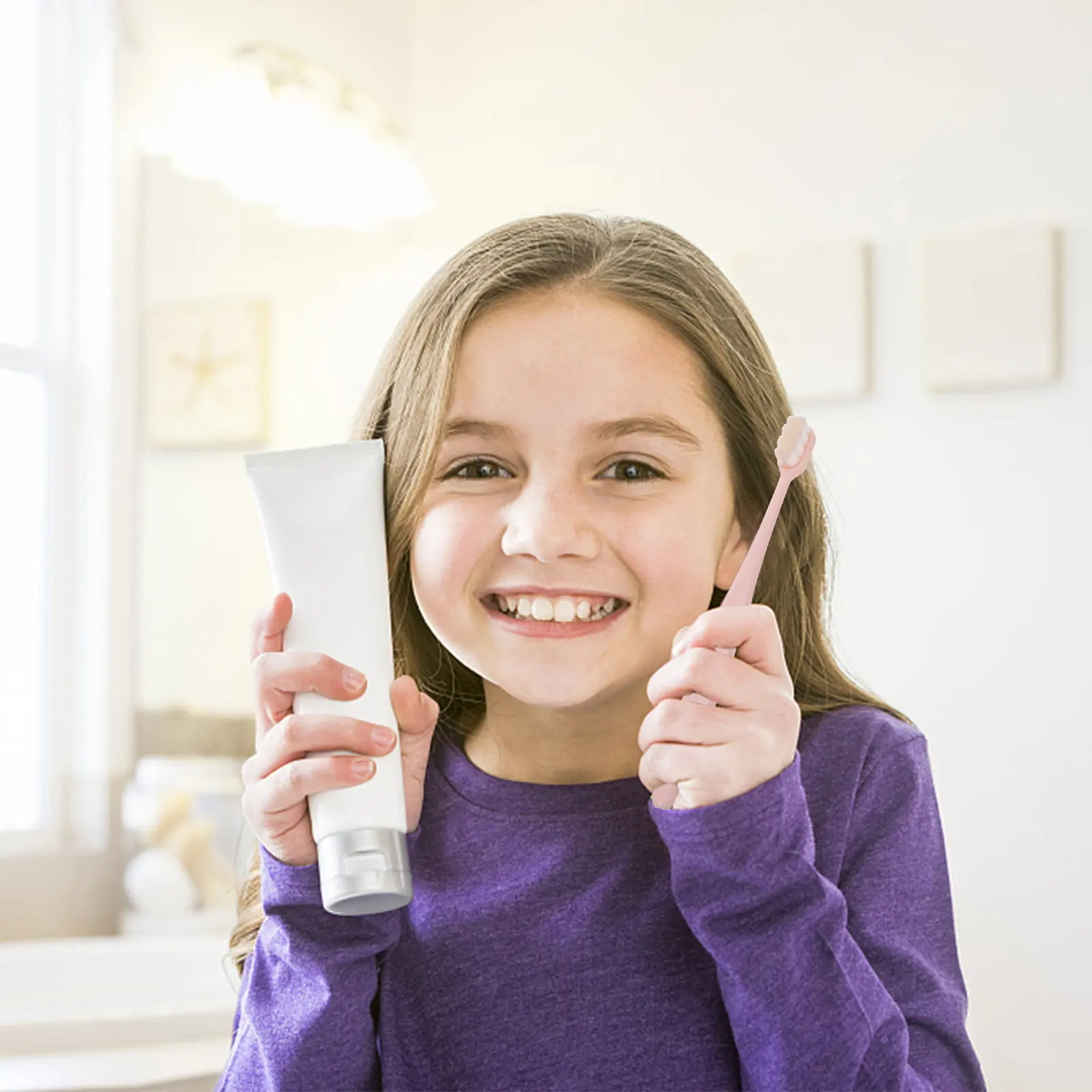 

4Pcs Oral Care Toothbrush Soft Bristle Manual Brush for Adults Kids Children Safe Extra Soft Bristles Deep Clean Protects Enamel