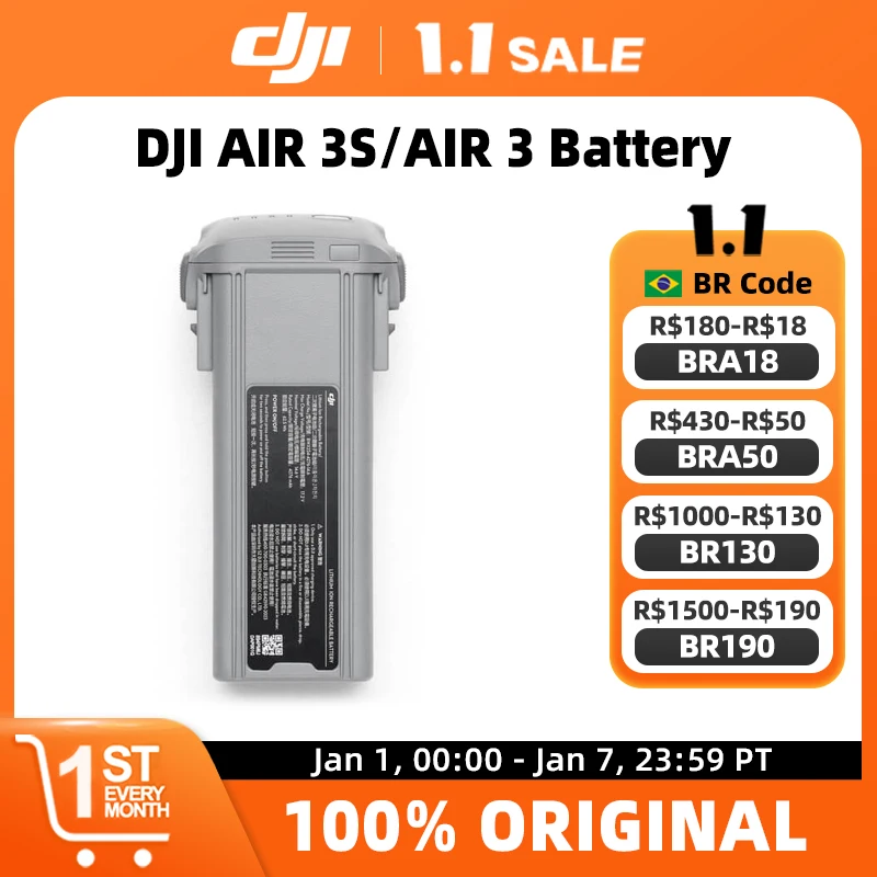 DJI Air 3S Intelligent Flight Battery Provides 45-minute flight Time for DJI Air 3S/ DJI Air 3 Original Brand New in Stock