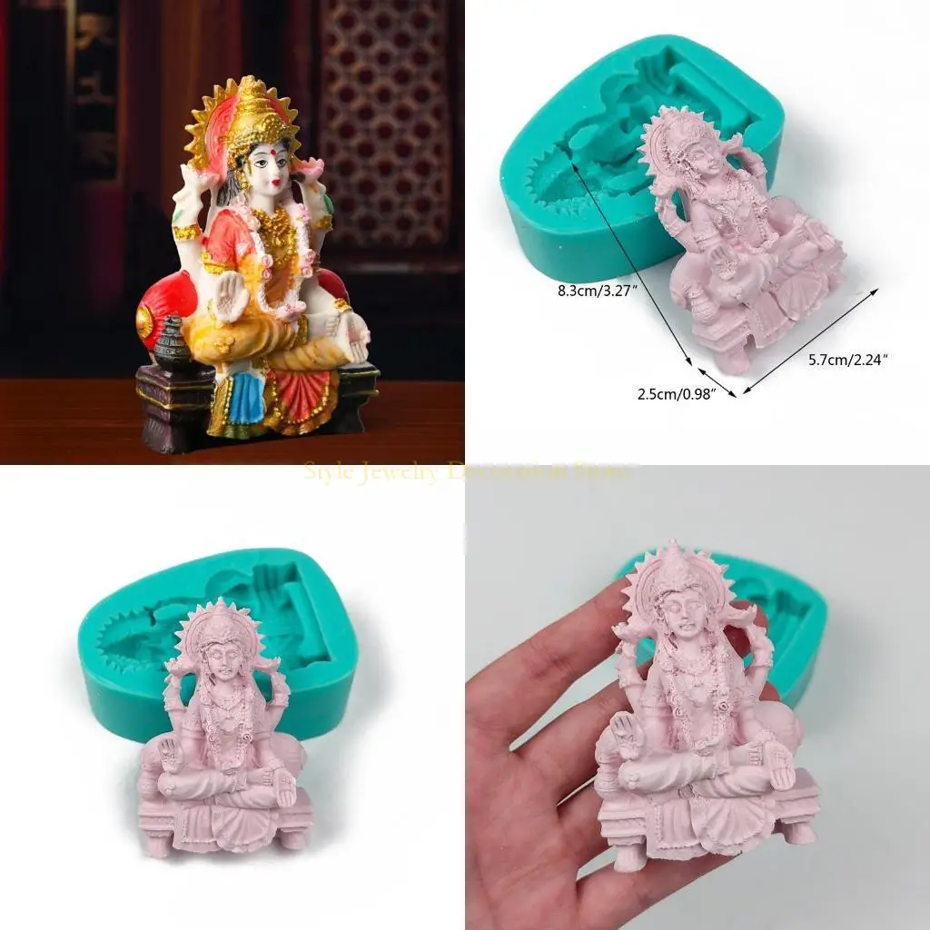 

D46E Avalokitesvara Decoration Mold Epoxy Resin DIY Craft for Home Decor