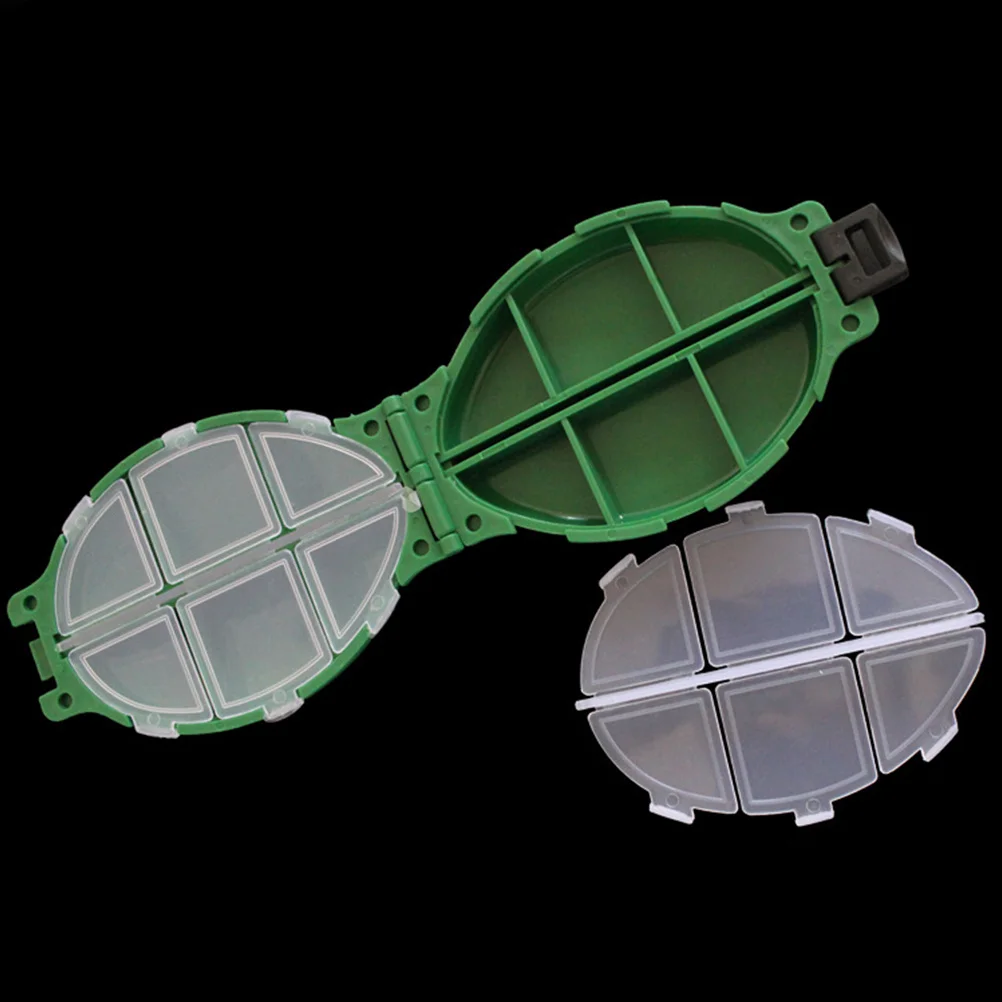 

2pcs Fishing Tackle Boxes Plastic Double Sided Transparent Lid Storage For Explosion Hooks Pendants Visible Organizer Case