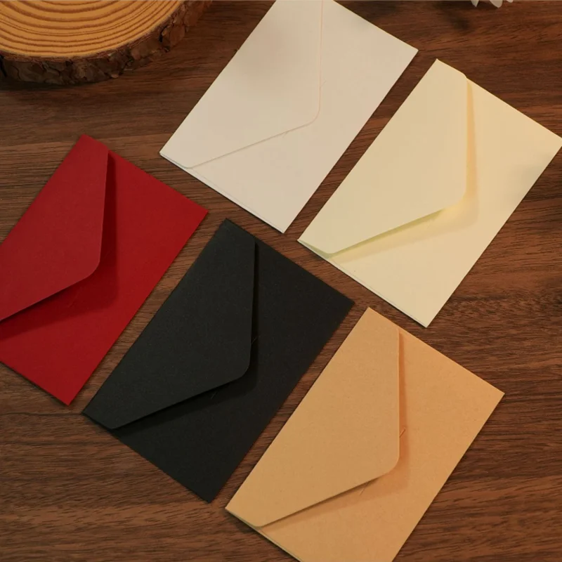 10Pcs/Lot Mini Envelopes Florist Package Blank Kraft Paper Envelopes for Greeting Catd Letter Envelope 10.5x7cm
