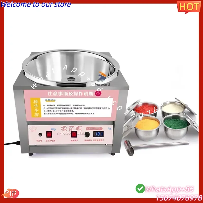 2026 Commercial Use Pink Professional Fairy Floss Cotton Candy Machine