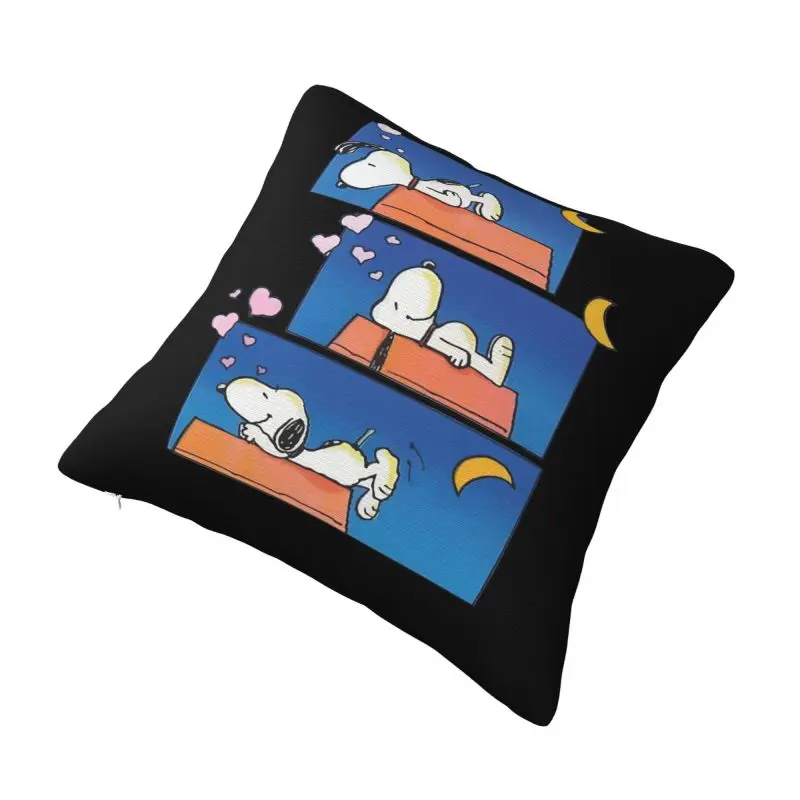 Custom S-Snoopys Sleep Pillow Case 40x40cm Nordic Cushion Cover Car Pillowcase