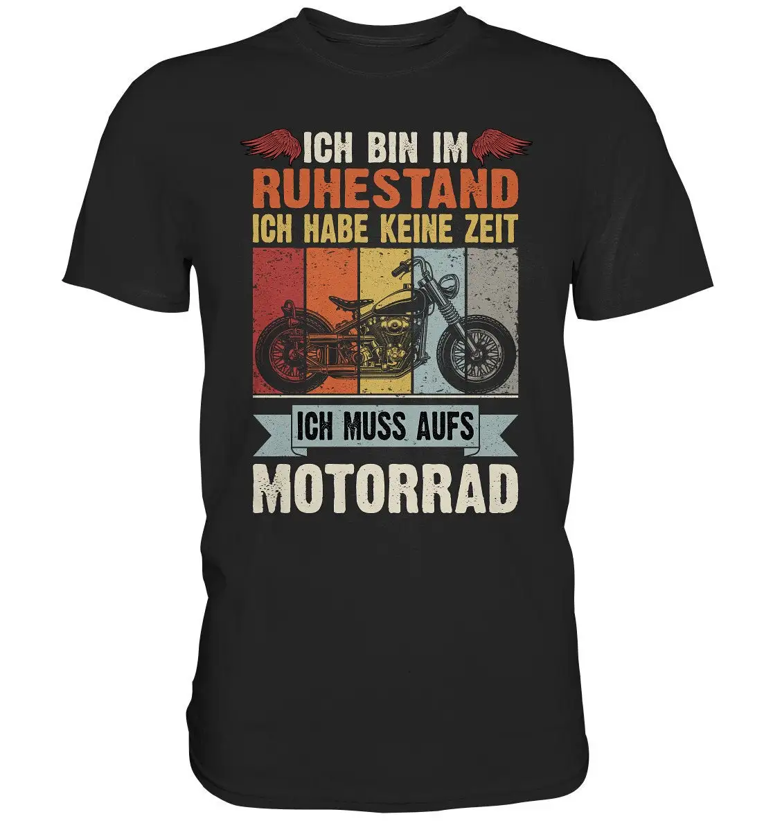 

Motorcycle Biker Saying Retirement Pensioner T Shirt
