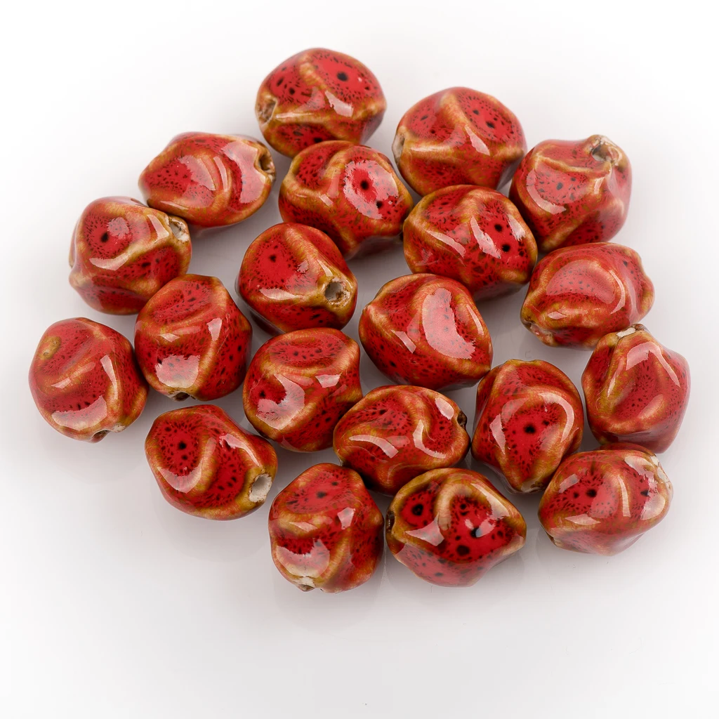 Various Styles Flower Shaped Beads Dumpling Shape Beads Materials Manual Accessories Diy Necklace #5339