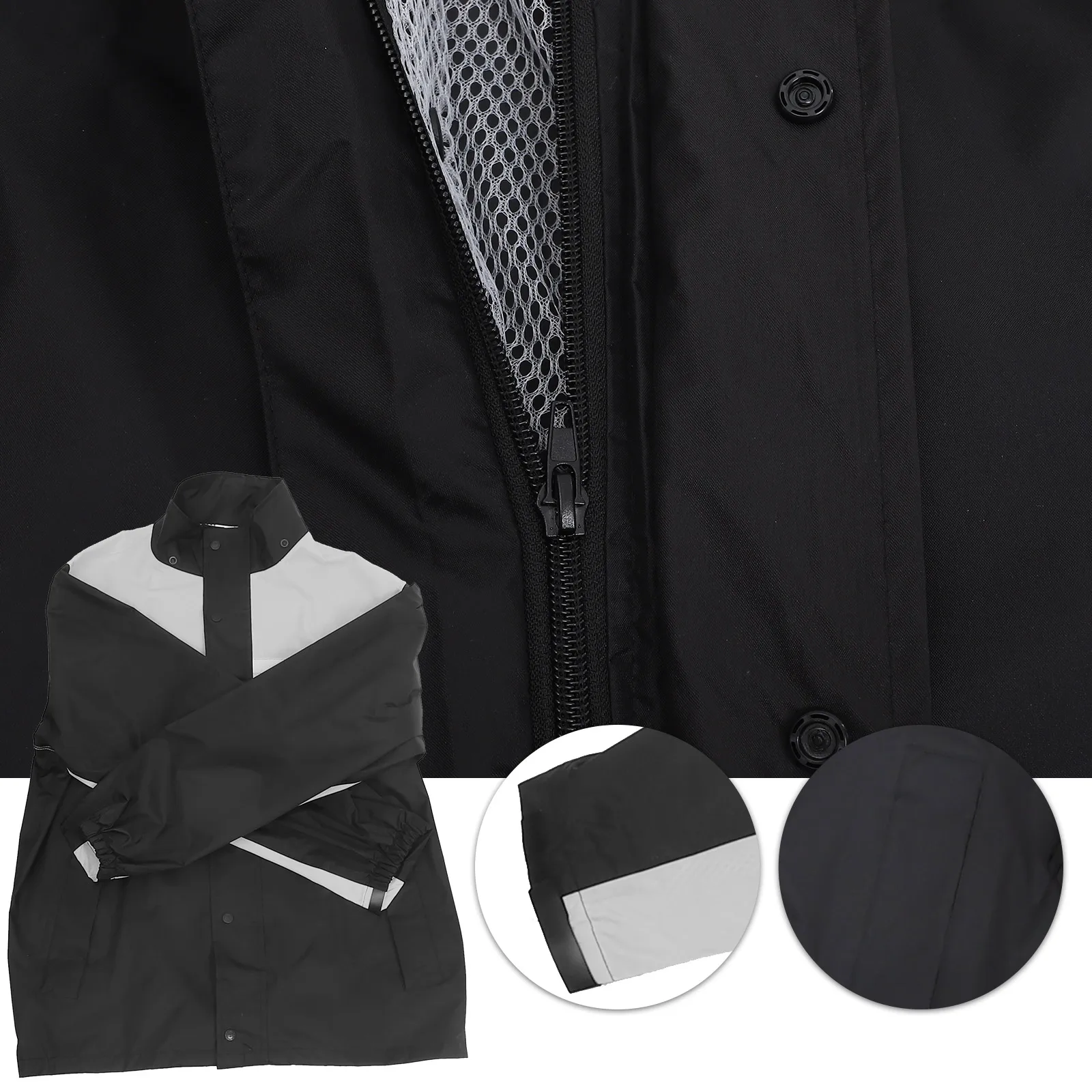 

1 set 1 Set For Men Heavy Duty Motorcycle Jacket For Men Waterproof Rain Gear Windproof Rain Jacket Pants Outdoor Gear