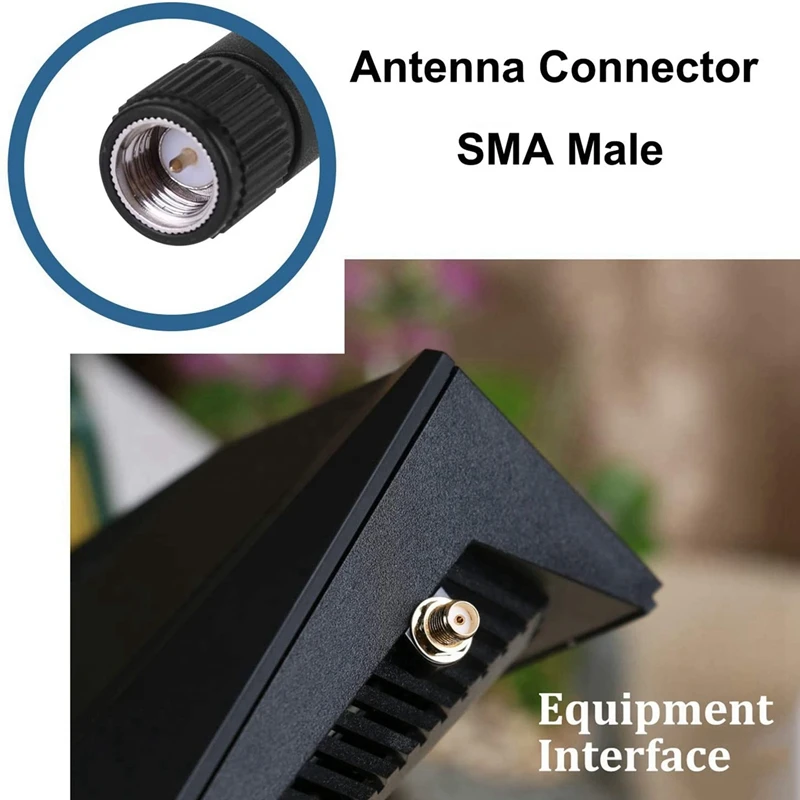 4X SMA Antenna 4G LTE High Gain 9Dbi Wifi Antenna Dual Band(2.4Ghz&5.8Ghz) Omni-Directional Antenna 3G/4G/GSM