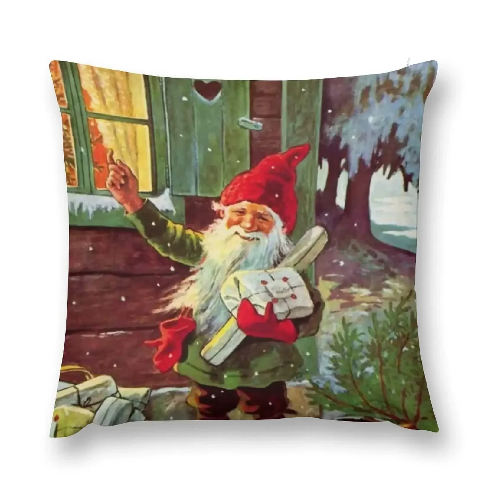 

“The Presents Have Arrived” by Jenny Nystrom Throw Pillow Pillow Case Decorative Cushion pillow