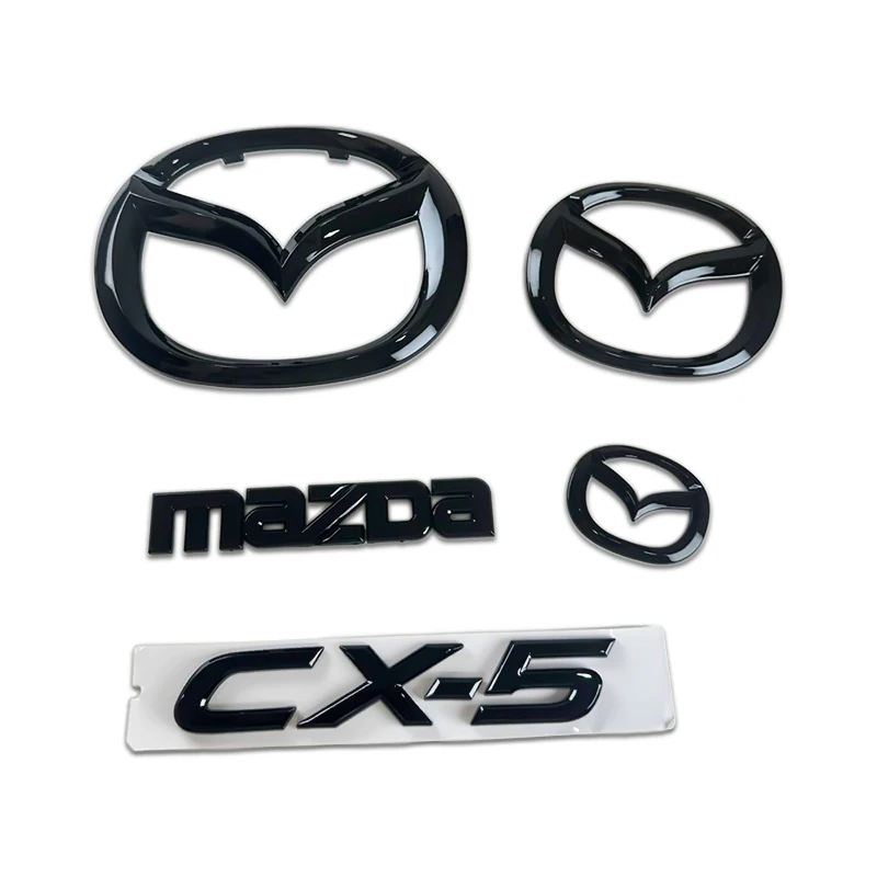 Kunststoff Auto Vorderen Kofferraum Emblem für Mazda CX-5 CX5 Lenkrad Abzeichen 3D Körper Ersetzt Aufkleber Hinten Schwanz Umrüstung Dekoration