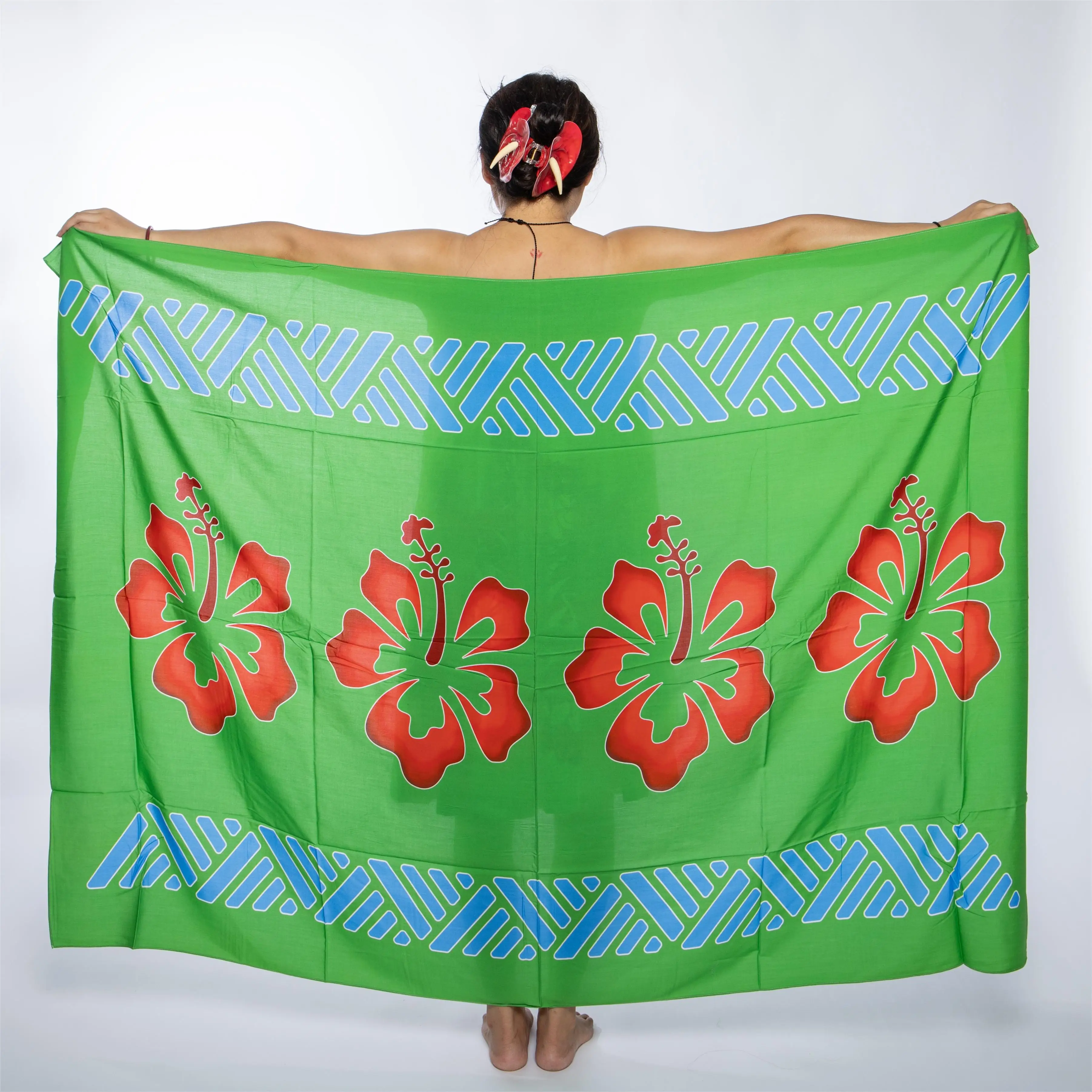 NEW Design Ladies Hawaii Sarongs Swimwear Beach Lavava Swimsuit Wrap Cover Fashion Trend Square Rayon Shawl For Summer