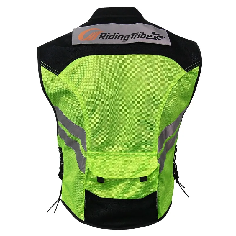 PRO-BIKER Chaleco de ciclismo clásico, ropa de seguridad reflectante nocturna de Color fluorescente, chalecos reflectantes de malla transpirable