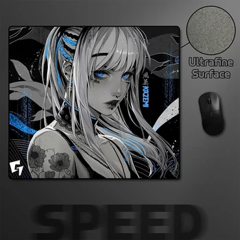 Kazemi Gaming Mousepad Gamer Computer Mouse Mat 45x40CM Balance E-sports Mousepad Game Professional Non-slip Laptop Desk Mat XL