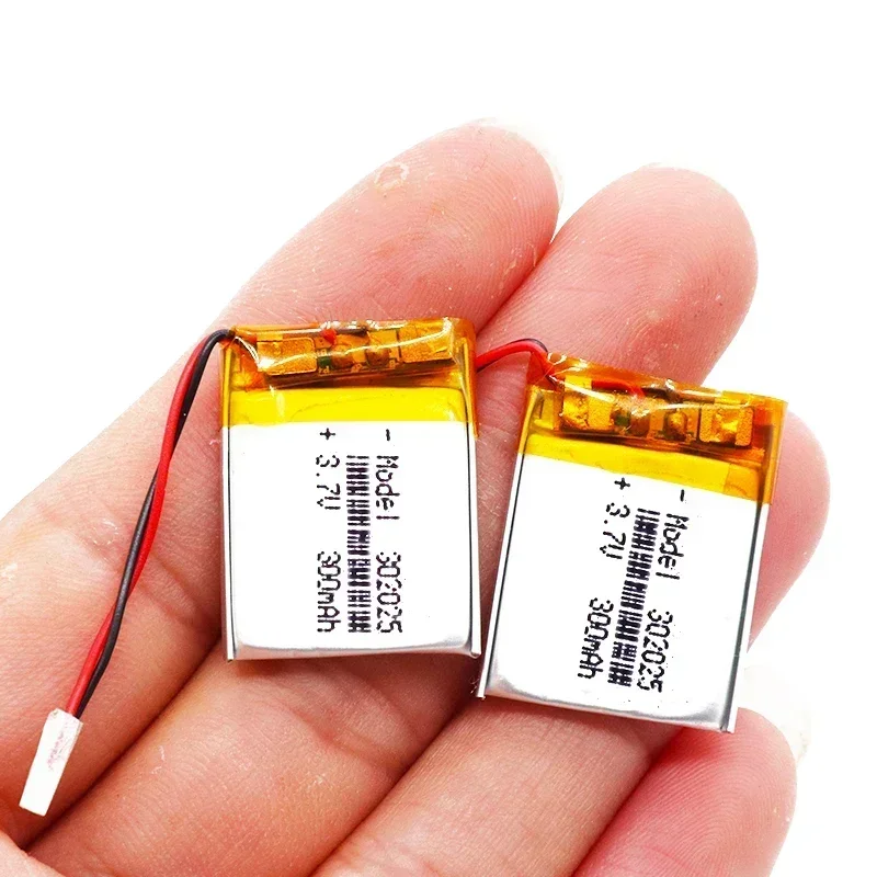 2pcs 3.7 V 300mAh 302025 Lipo Li-polymer Lithium Polymer Batteries With PCM For MP3 MP4 MP5 Bluetooth Headset Smart Watch