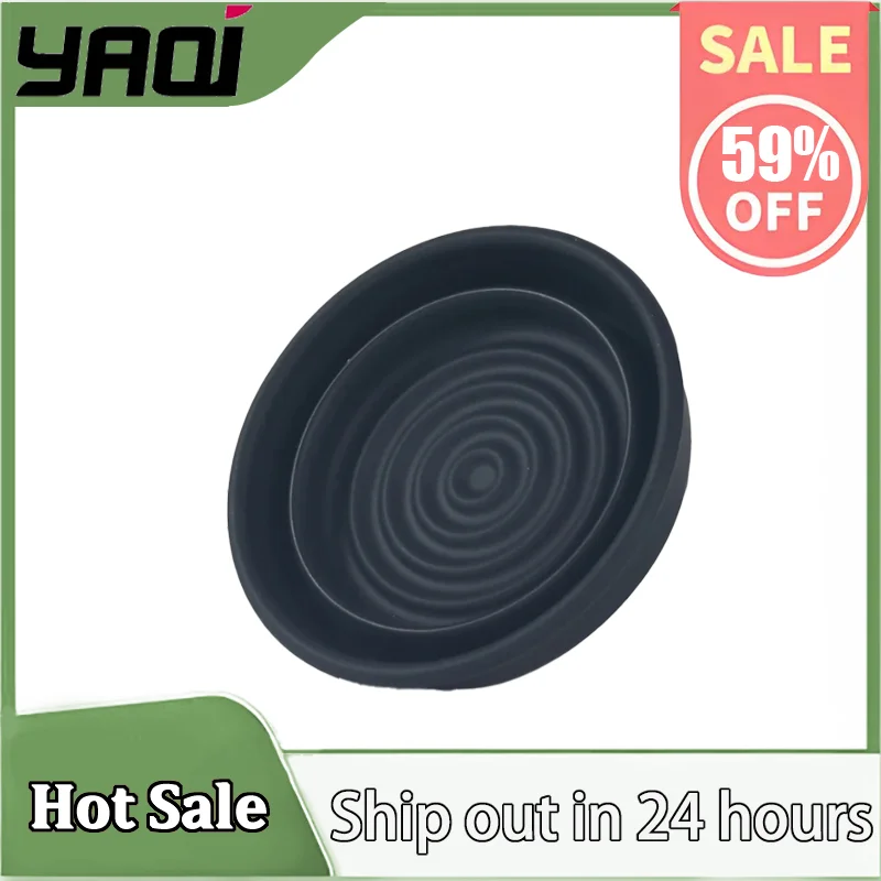 

Черная складная силиконовая миска для бритья YAQI — портативная дорожная нескользящая миска для бритья для мужчин