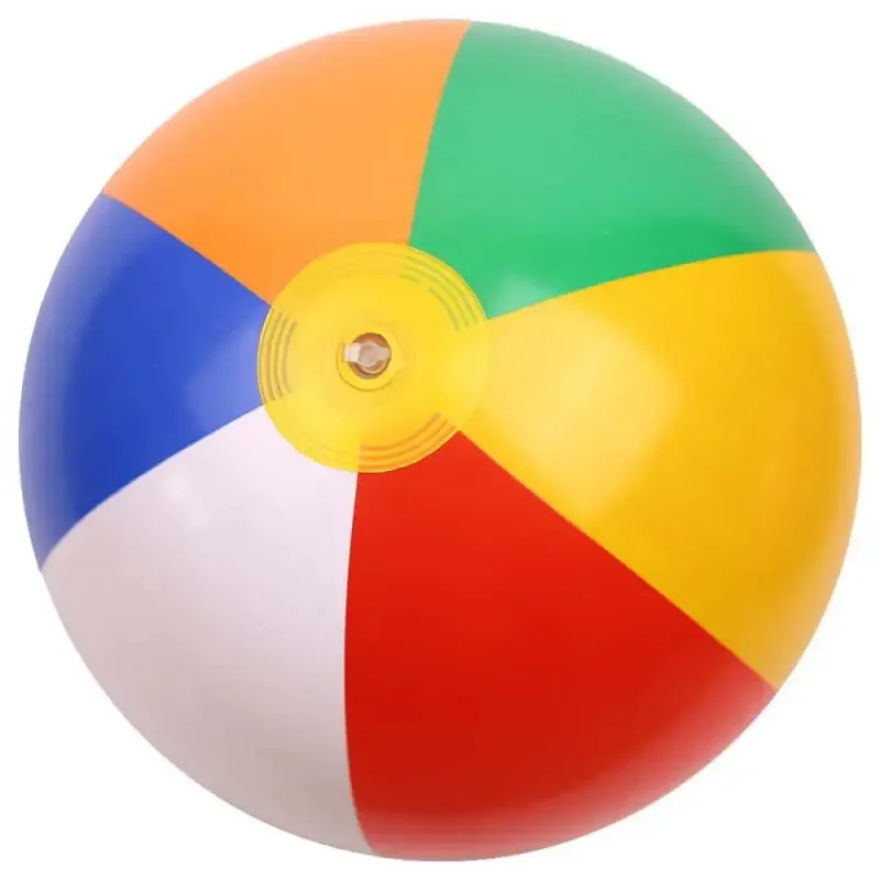 23/30/36cm Inflatable Beach Ball PVC Water Balloons Rainbow-Color Balls Summer Outdoor Beach Swimming Pool Float Swimming Rings