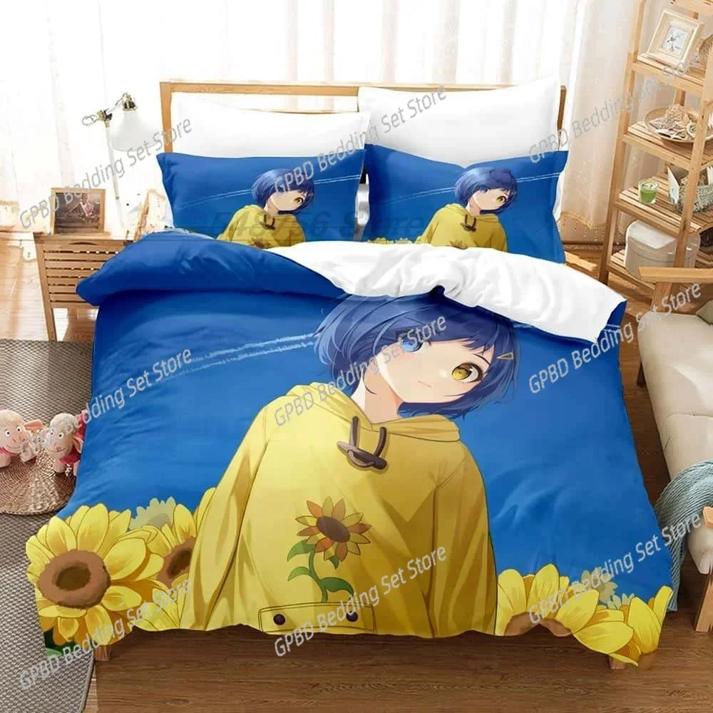 Wonder Egg Priority Bedding Set Single Twin Full Queen King Size Bed Set Adult Kid Bedroom Duvet cover Sets 3D Anime bed set
