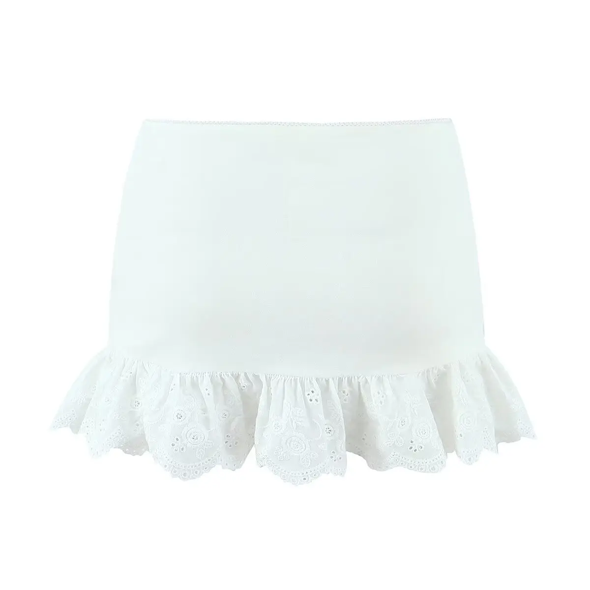 JNLEAOG 섹시한 타이트 레이스 하프 스커트 이너 팬티 포함 하이 웨이스트 폴리에스터 섬유 여름 캐주얼 숏 스커트 여성용