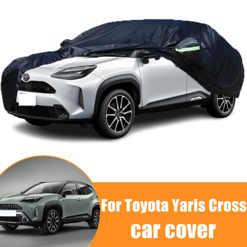 For Toyota Yaris Cross All-Weather Car Covers 6-in-1 Waterproof Dustproof UV Proof Snowproof Scratch Resistant Protection