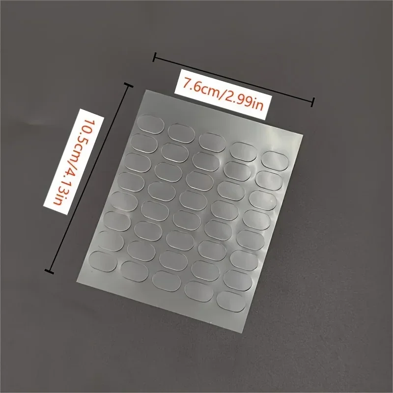 200pcs Transparent Double-Sided Tape Pads - Non-Marking, Anti-Skid Adhesive for DIY Projects & Model Car Decor Double