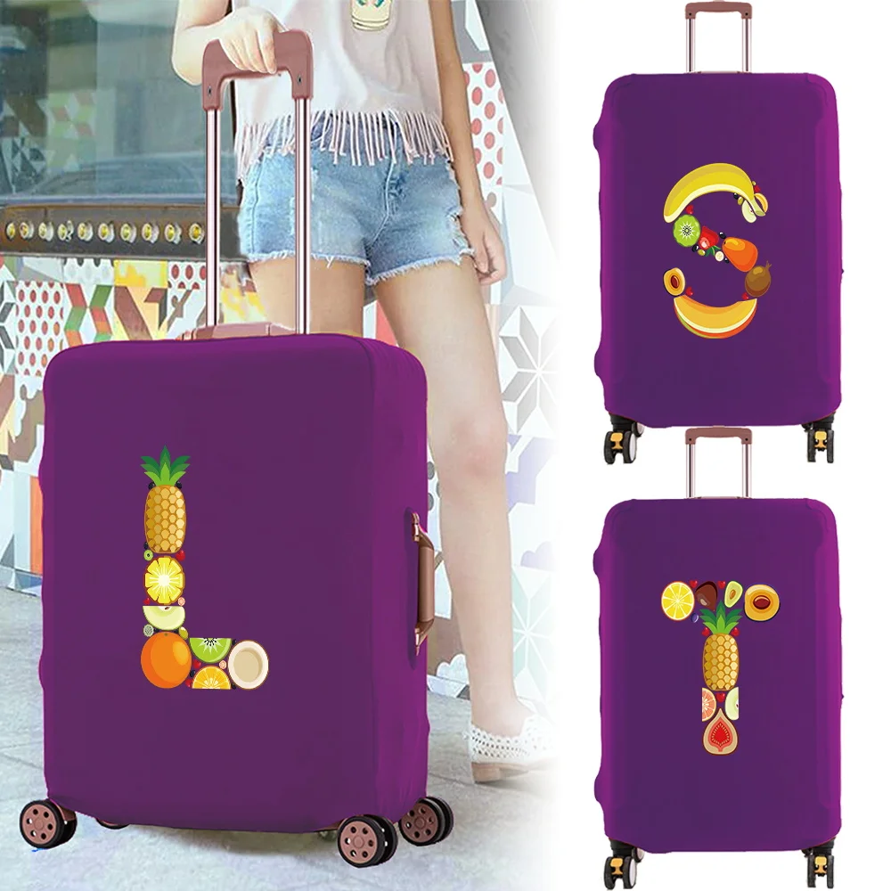 

Trolley Box Cover Reusable Thick Elastic Luggage Cover Fruit Printing Series Protector 18-32inch Trolley Box Suitable