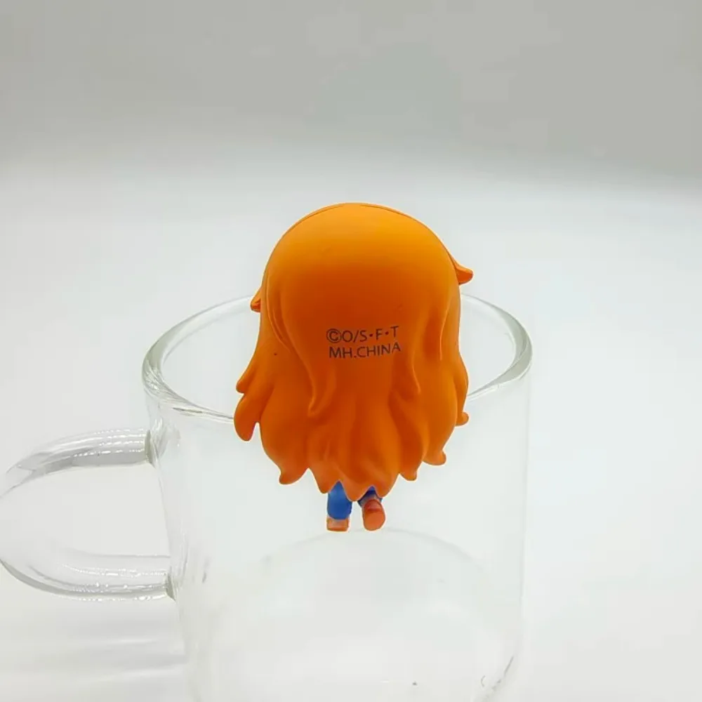 Ein stück affe d. Ruffy Nami Sanji Usopp Tony Tony Chopper Nico Robin Tasse hängende Ornamente Modell Anime Figur Spielzeug 4cm