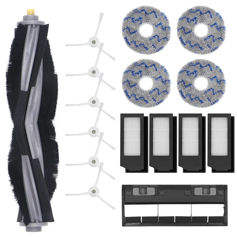 Piezas de Repuesto de cepillo principal, cepillo lateral, filtro HEPA Compatible con accesorios para aspiradoras T10 Turbo