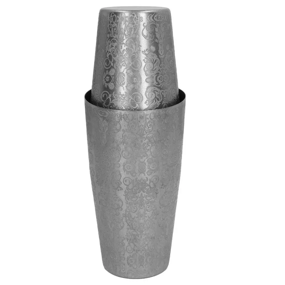 2 Piece Set Etched Pattern Bos - đánh giá và giá Boston Shaker Set