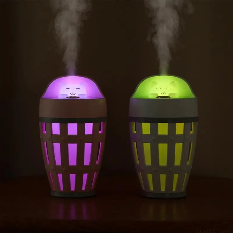 D0AB Portable 260ml Air Humidifier Aroma Diffuser USB Cool Mist Sprayer for Home Car