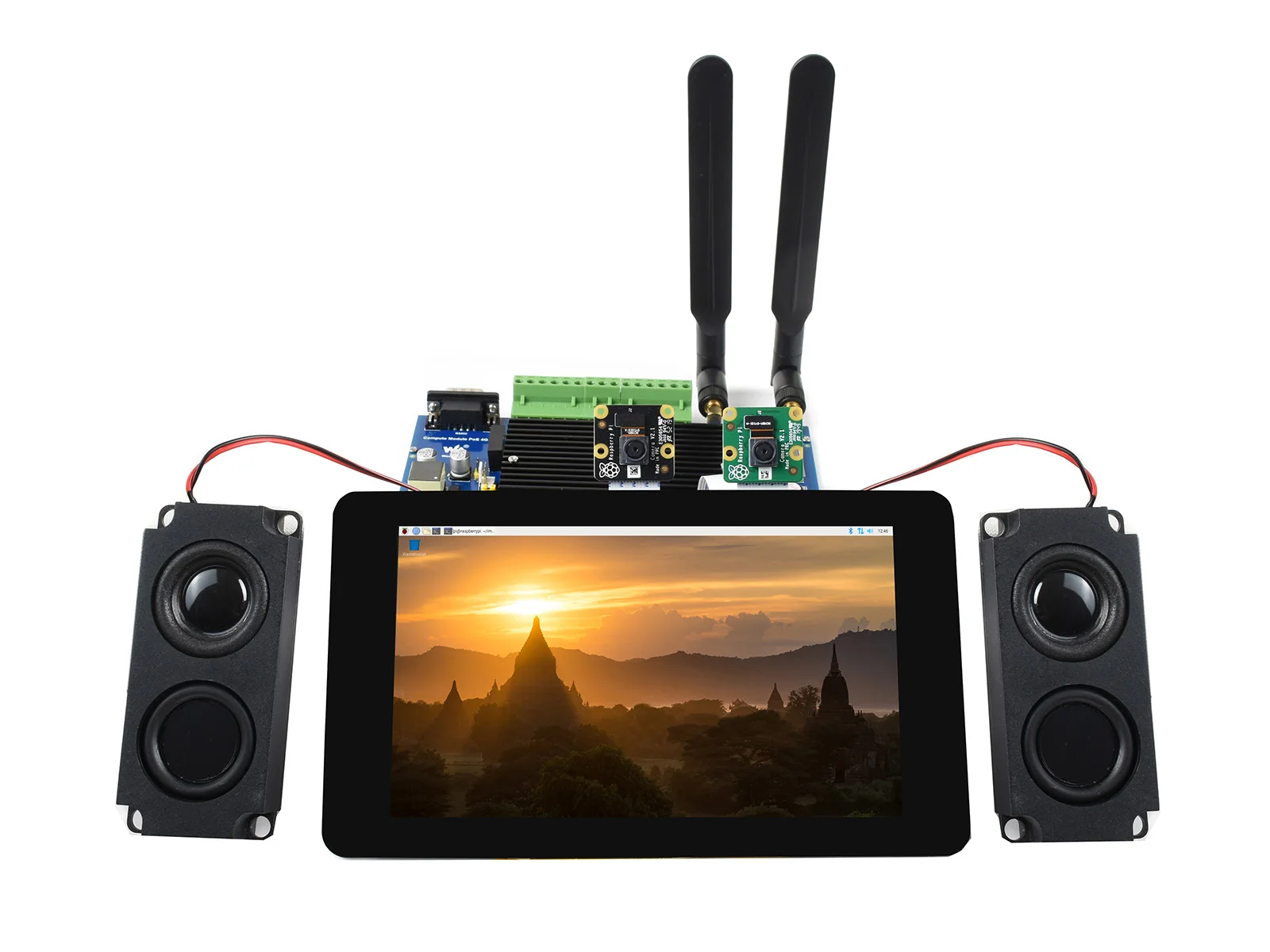 Waveshare Compute Module Industrial IoT Base Board With 4G Connectivity And PoE Feature For Raspberry Pi CM3 CM3+ Series