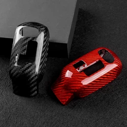 Real Carbon Fiber For BMW Mini Cooper F54 F55 F56 F57 F60 2020-2023 Countryman Car Gear Shift Knob Cover Sticker Interior Trim