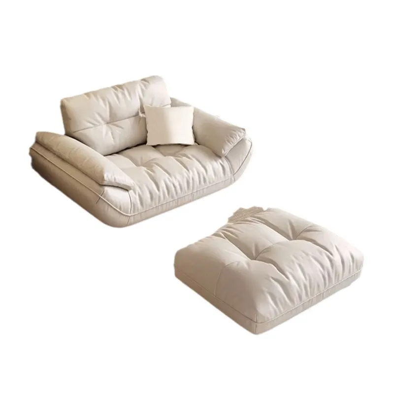 

Cloud leather, sofa, French retro, designer triple