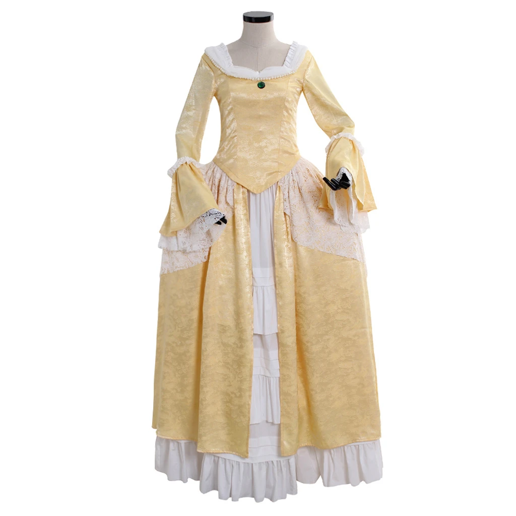 

Victorian Elegant Gothic Aristocrat 18th Century Womens Cosplay Dress Medieval Wedding Costume