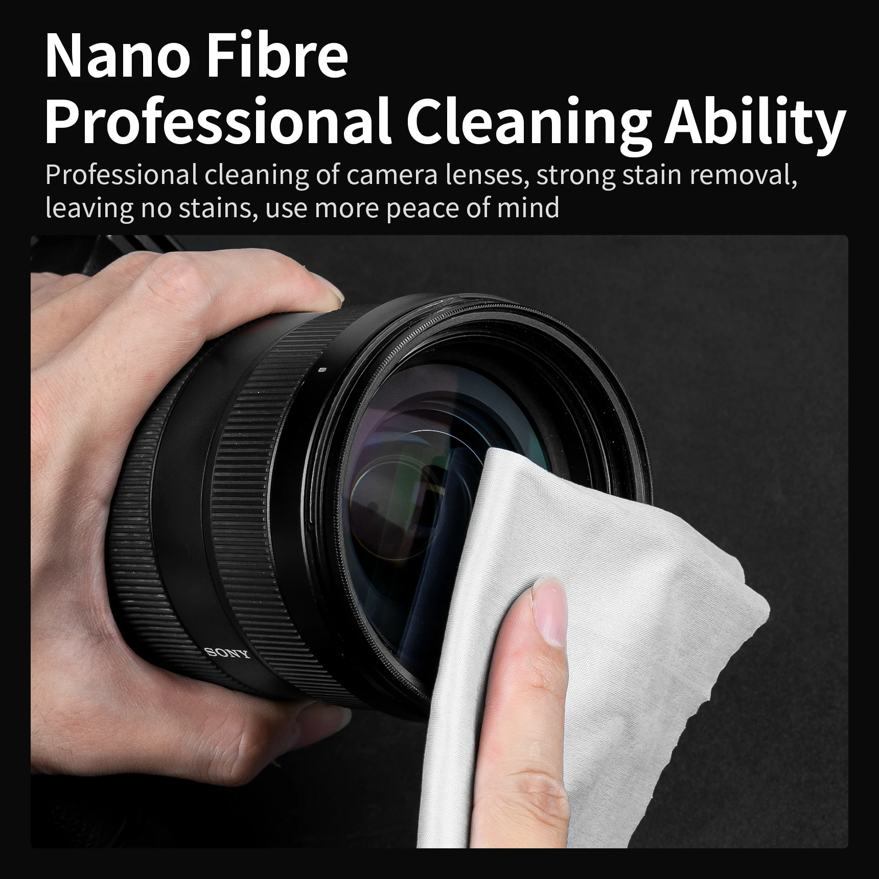 Selens Super Fine Fiber Lens Cleaning Cloth 20*20 cm Microfiber for DSLR Camera LCD Monitor Glasses Optical Filter