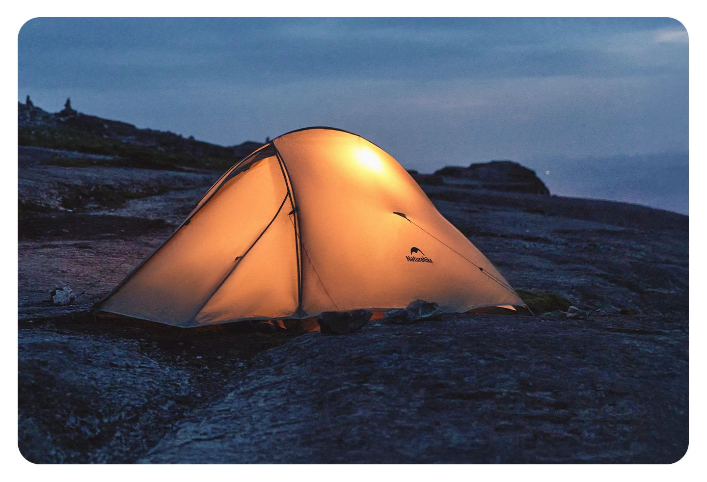 Naturehike Cloud Up Pro Ultraleichtes Camping- und Wanderzelt für 2-3 Personen, 20D Nylon-Silikon-Doppelschicht mit Aluminiumstange für Outdoor-Aktivitäten – Detail 13