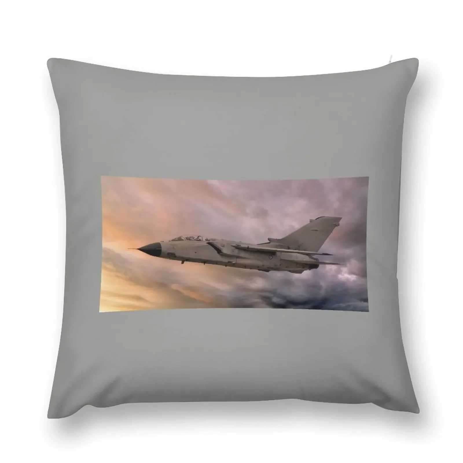 Panavia A-200 Tornado at Sunset Throw Pillow Plaid Sofa Luxury Pillow Case pillow