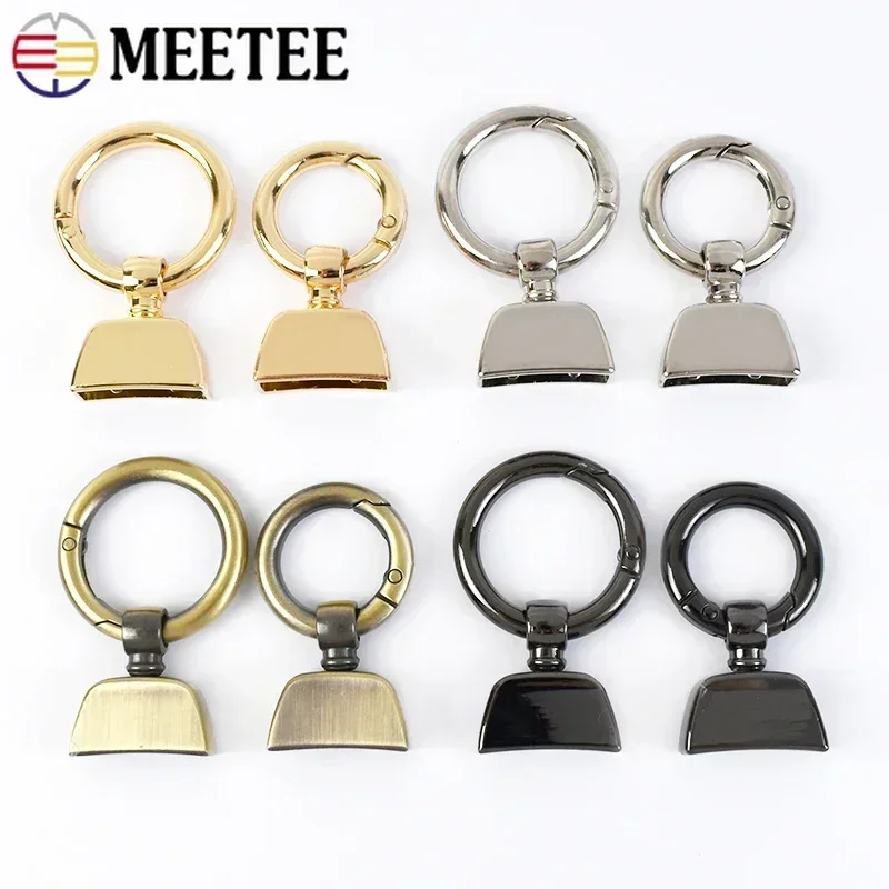 5/10 pz Meetee 20/25mm gancio in metallo fibbie staccabile O Ring fibbia per portachiavi collare per cani borse Clip chiusura accessori Hardware