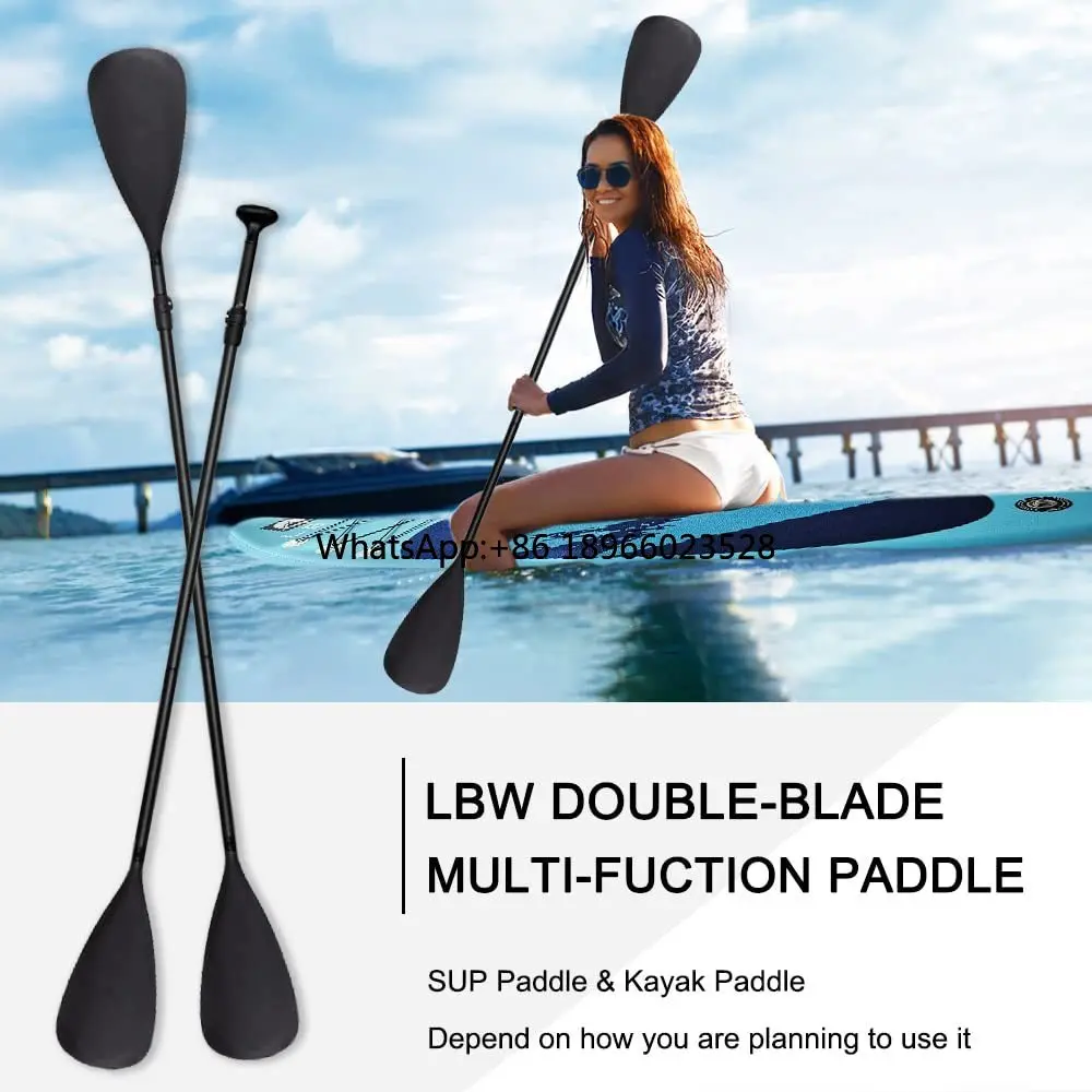 Adjustable Paddleboard Paddles Alloy Portable 2-Side SUP Kayak Paddle for kayak